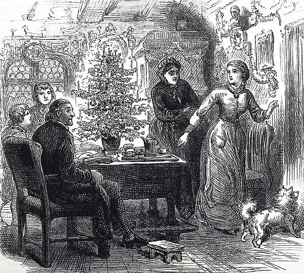 Family tensions at the Christmas table, 1892