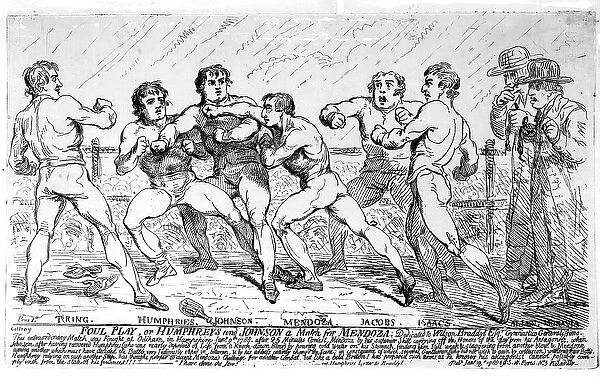 The Famous Battle Between Richard Humphreys and Daniel Mendoza, January 9th 1788