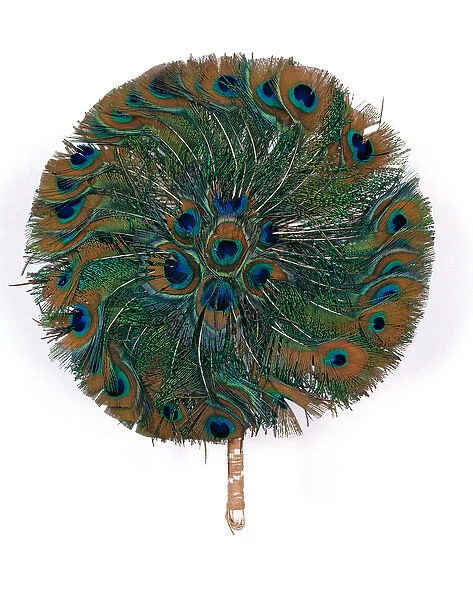 Fan, 1880-1900 (peacock feathers)