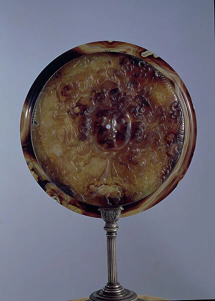 The Farnese Tazza, view of the reverse depicting a gorgon's head (sardonyx) (for obverse see 108066)