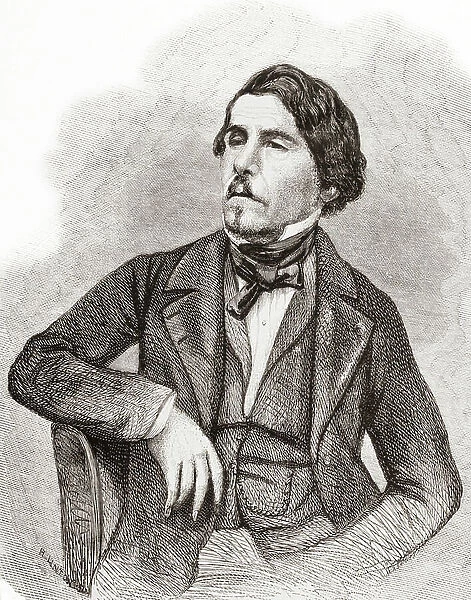 Ferdinand Victor Eugene Delacroix, from L'Univers Illustre, pub. June 1863