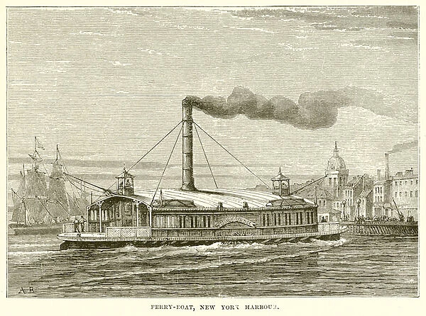 Ferry-Boat, New York Harbour (engraving)