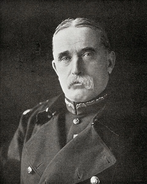Field Marshal John Denton Pinkstone French, 1st Earl of Ypres, 1852 - 1925. British officer serving as the first Commander-in-Chief of the British Expeditionary Force, World War I