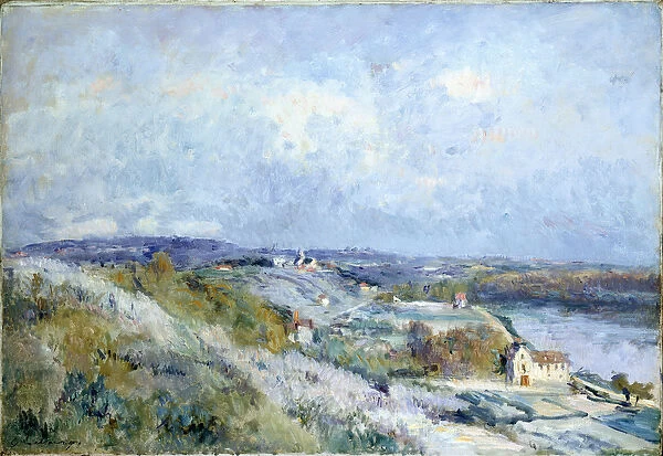 The Fields of Herblay in Springtime (oil on canvas)
