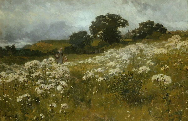 Across the Fields (oil on canvas)
