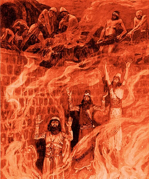 In the fiery furnace by J James Tissot - Bible