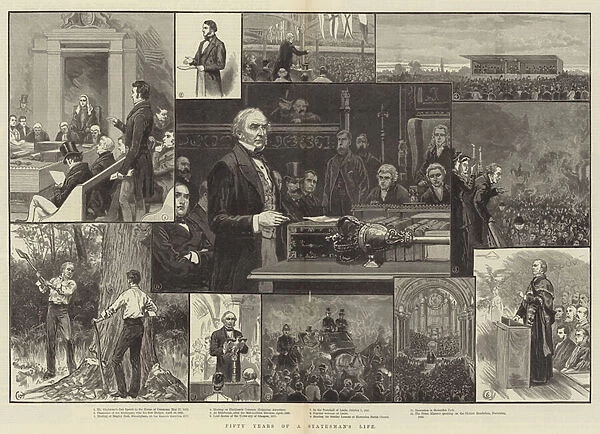 Fifty Years of a Statesmans Life (engraving)