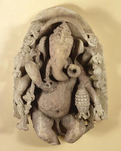 Figure of Ganapati, Chandella Dynasty (sandstone)