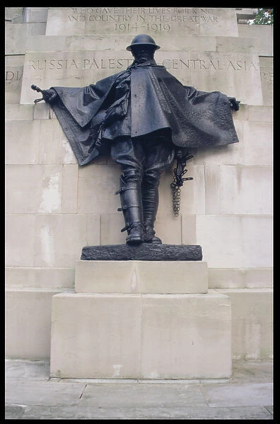 Figure from the Royal Artillery Memorial 1914-18, 1925 (Portland stone and bronze) (photo