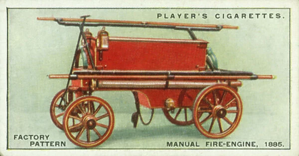 Fire-Fighting Appliances: Factory Pattern Manual Fire-Engine, 1885 (colour litho)
