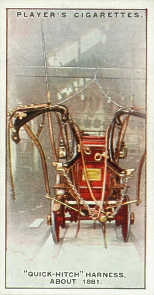 Fire-Fighting Appliances: 'Quick-Hitch' Harness, about 1881 (colour litho)