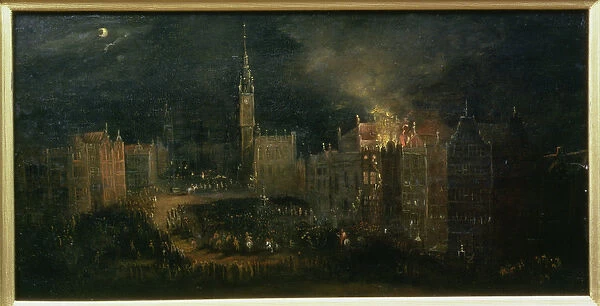 Fire at Long Market, c. 1650 (oil on panel)