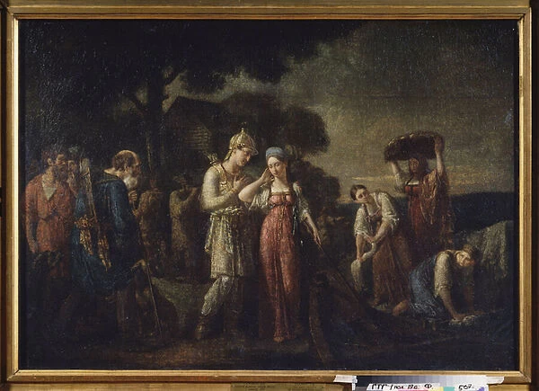The First Meeting of Prince Igor with Olga, 1824 (oil on canvas)