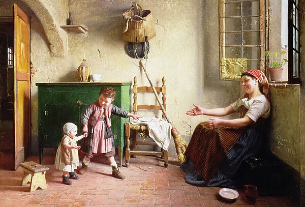 The First Steps, 1876 (oil on canvas)