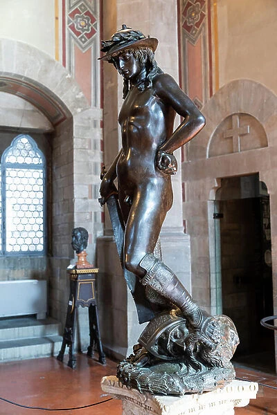 Florence, Italy - Circa July 2021: David by Donatello - 1469. Italian Renaissance a... 2021 (photo)