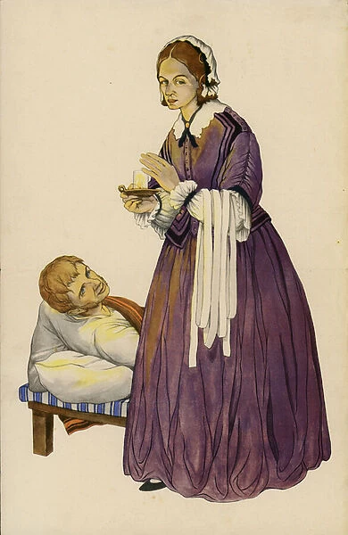 Florence Nightingale (colour litho)