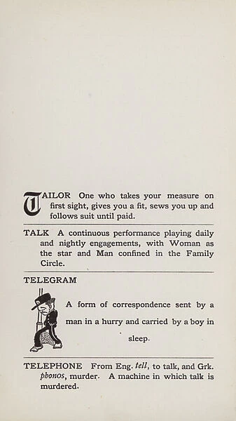 Foolish Dictionary: Telegram (litho)