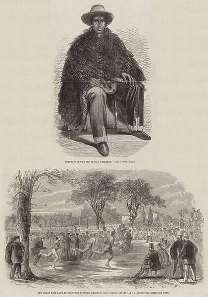 The Foot-Race between Jackson and Deerfoot (engraving)