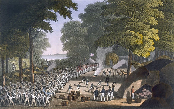 Fort Maxwell, 1820 (coloured aquatint)
