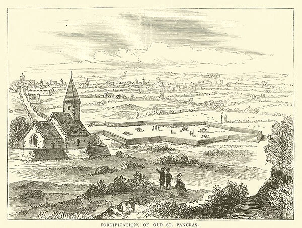 Fortifications of Old St Pancras (engraving)