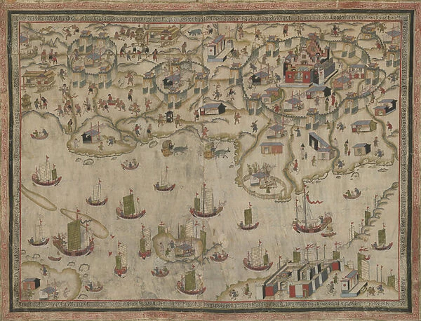 Forts Zeelandia and Provintia and the City of Tainan, wall hanging