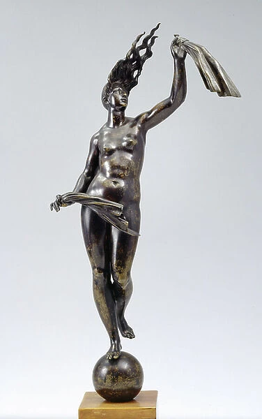 The Fortune Allegory. Bronze sculpture by Danese Cattaneo (1509-1573) Florence, Museo del Bargello