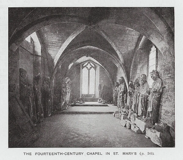 The Fourteenth-Century Chapel in St Mary's (b / w photo)