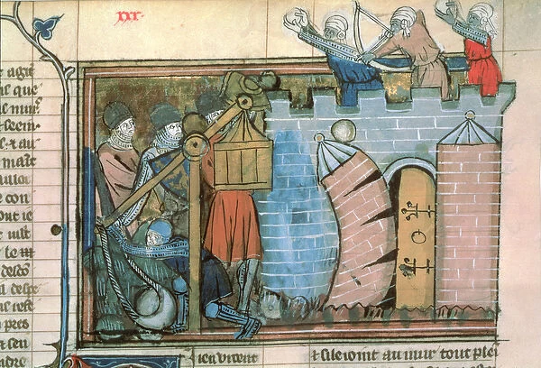 Fr 22495 fol. 30 An attack on a town during the Crusades