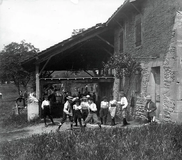 France: A Boys Residential School: A Boxing Fight, 1900