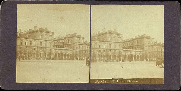 France, Ile-de-France, Paris (75): Hotel-Dieu in Paris, 1865