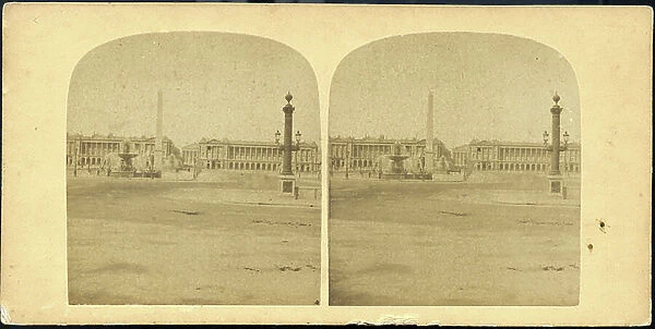France, Ile-de-France, Paris (75): Place de la Concorde, 1865