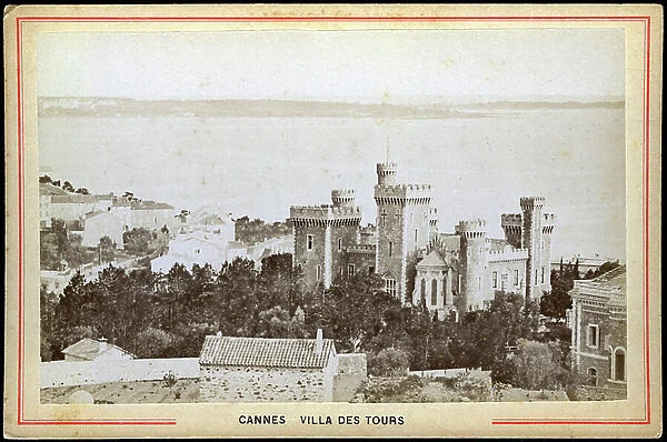 France, Provence-Alpes-Cote d'Azur, Alpes-Maritimes (06), Cannes: the villa of the towers in Cannes, 1885