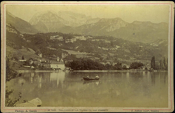 France, Rhone-Alpes, Haute-Savoie (74), Annecy: Talloires and the Tourenette, 1875