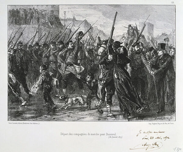 Franco-Prussian War 1870-1871: Battle of Buzenval (Mount Valerien