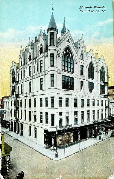 The Free Masons bought a building known as the Commercial Exchange in New Orleans in1892 and used it until 1926, when it was demolished and a new building was constructed