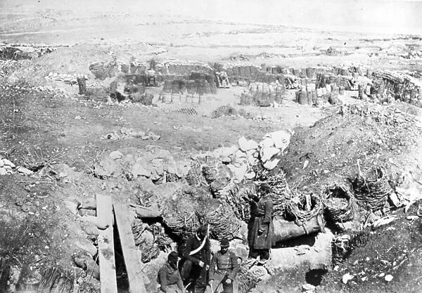 French Attack near the Mamelon Vert, 1855 (b  /  w photo)