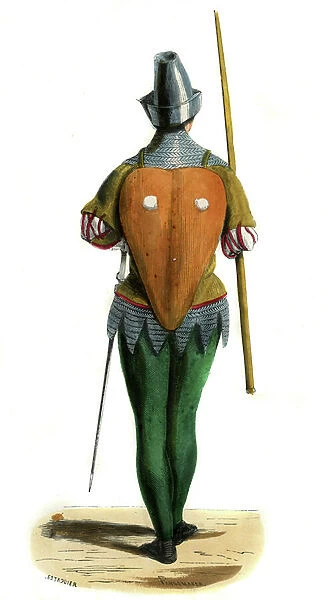 French mercenary - costume from 14th century