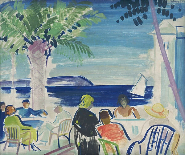 French Riviera, 1920 (oil on canvas)