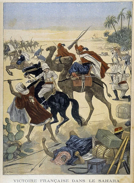 French victory in the Sahara - in 'Le Petit Journal 'of Jan. 1900