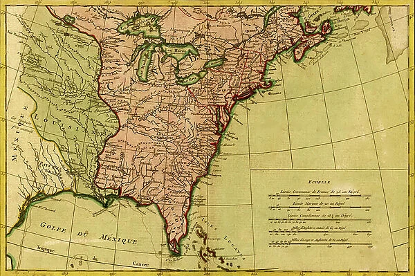 French View of North America, 1762