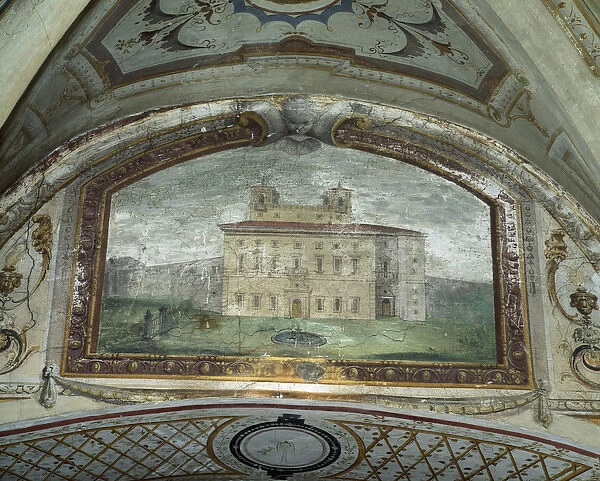 Detail of a fresco, Villa Medicea di Careggi (fresco)
