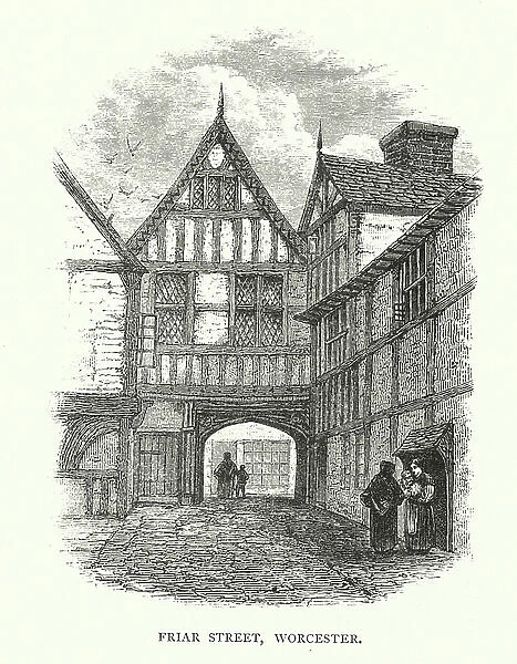 Friar Street, Worcester (engraving)