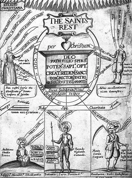 Frontispiece to The Saints Everlasting Rest by Richard Baxter (engraving)