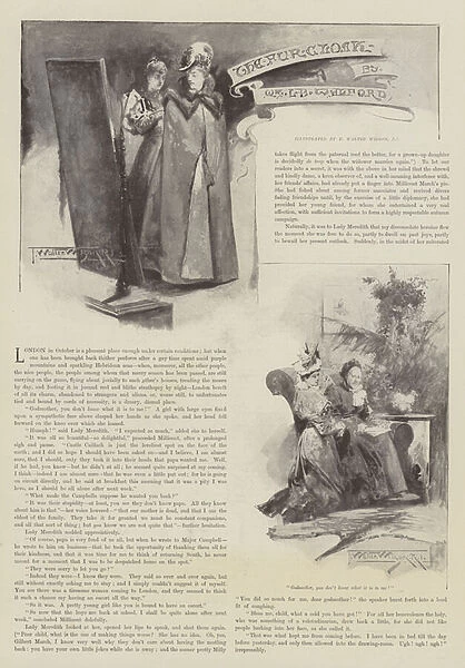 The Fur Cloak, by Mrs L B Walford (engraving)