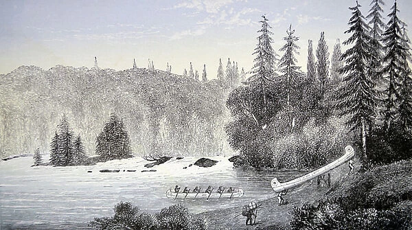 Fur Traders in Canada by G. Hartwig, 1874