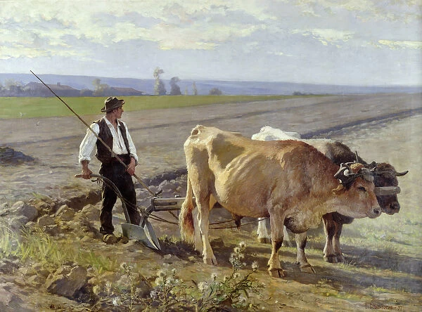 The Furrow, 1897 (oil on canvas)