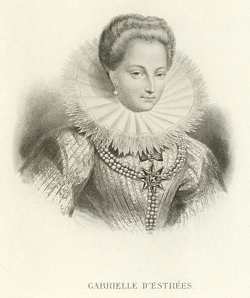 Gabrielle d Estrees (engraving)