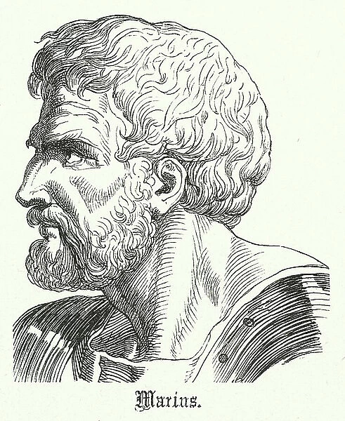 Gaius Marius, Roman general and politician (engraving)