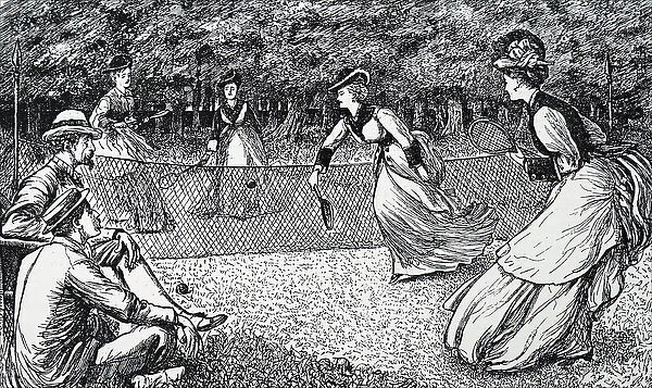 A game of lawn tennis