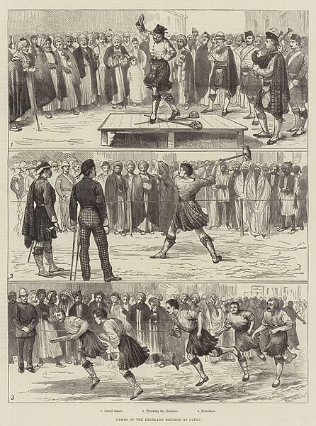Games of the Highland Brigade at Cairo (engraving)